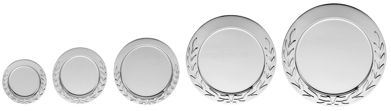 Kampioensschaal met Krans - 10-25 cm - D201-D205 - Zilver