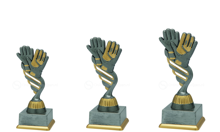 Keepertrofee - SS1819 - Antiek Zilver / Goud