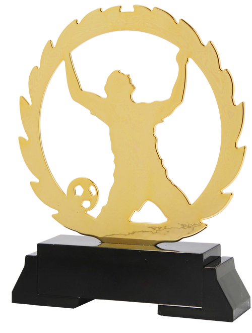 Metalen Voetbal Prijs - L235 - Goud