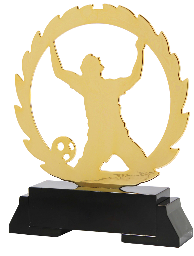 Metalen Voetbal Prijs - L235 - Goud