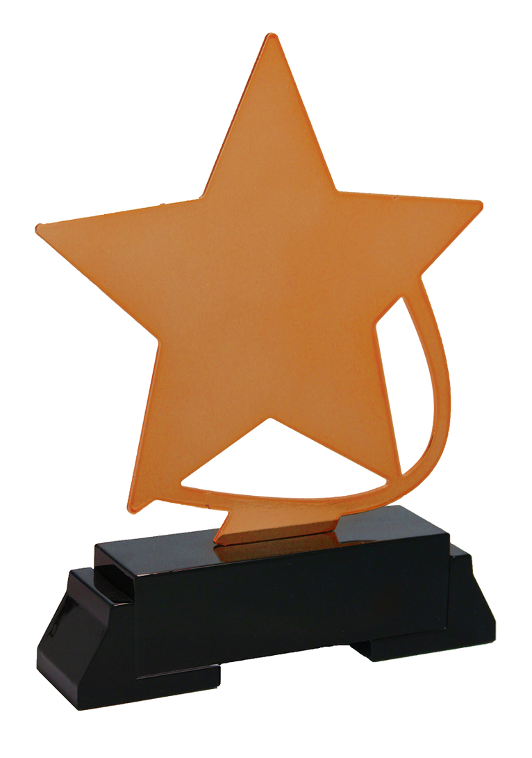 Metalen Ster Award - L247 - Goud, Zilver en Brons