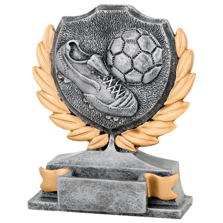 Luxe Voetbal Standaardje - FG155 - Antiek Zilver / Goud