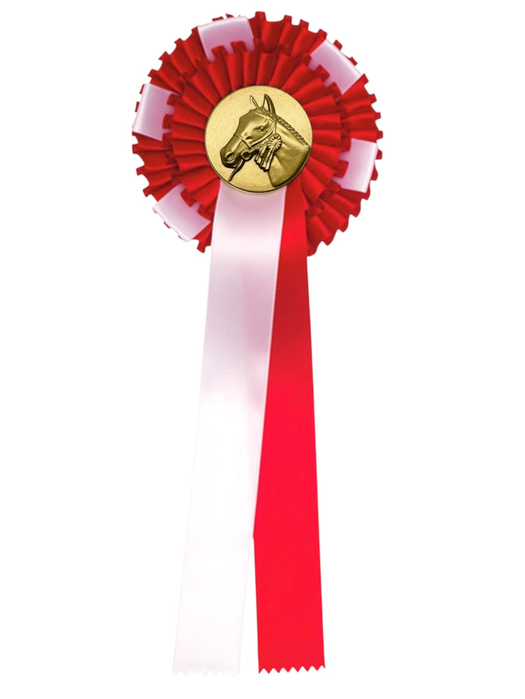 2-Rings Rozet Paardensport - Dierententoonstelling Rozet met Sierlusjes - R35