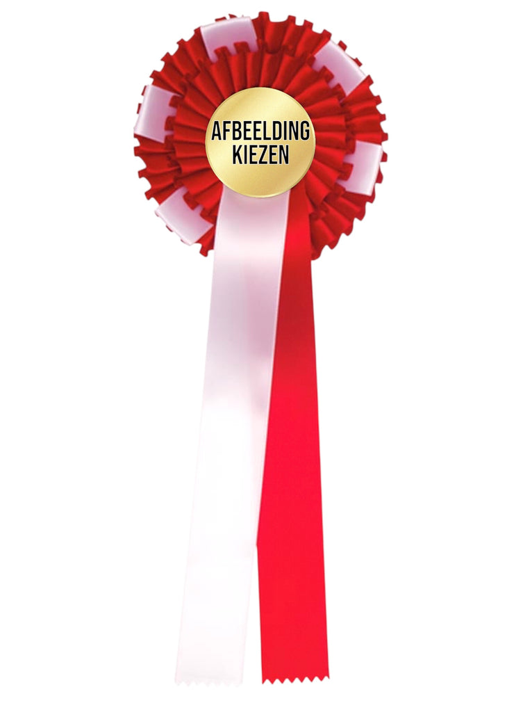 2-Rings Rozet Paardensport - Dierententoonstelling Rozet met Sierlusjes - R35