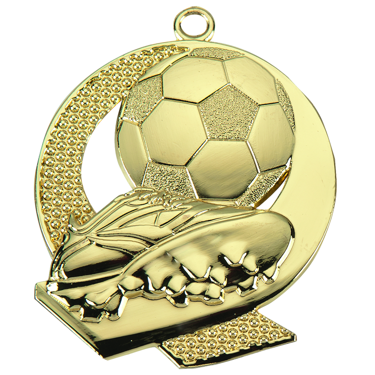 Luxe Voetbalmedaille - 50 mm - ME.053 - Goud, Zilver en Brons