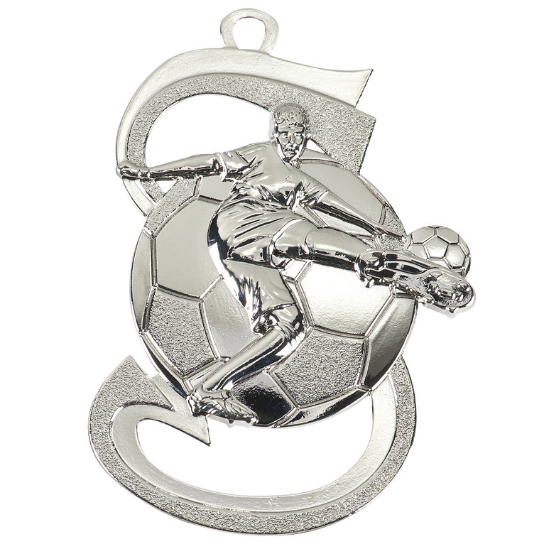 Sierlijke Voetbalmedaille - 60 mm - D101 - Goud, Zilver en Brons