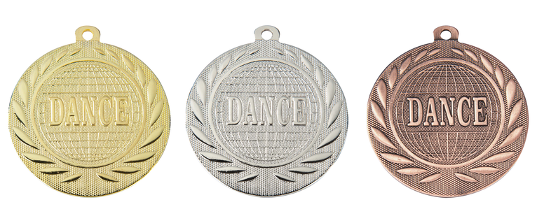 Medaille Dansen - 50 mm - DI5000.R - Goud, Zilver en Brons