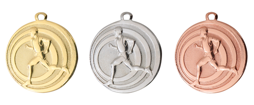 Medaille Hardlopen - 45 mm - ME.092 - Goud, Zilver en Brons
