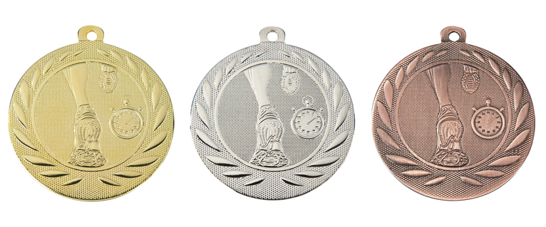 Medaille Hardlopen - 50 mm - DI5000.G - Goud, Zilver en Brons