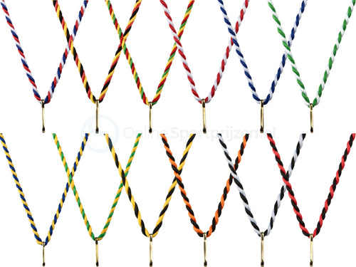 Medaillekoord - 3 mm breed - V4 - in 12 Kleuren