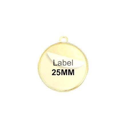 Bedrukt Tekstlabel voor Medailles - TPM25