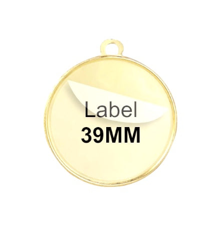 Bedrukt Tekstlabel voor Medailles - TPM25