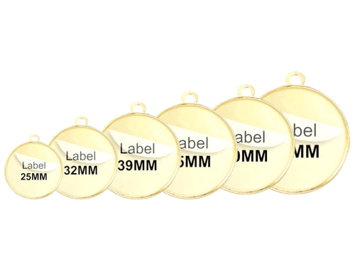 Bedrukt Tekstlabel voor Medailles - TPM25