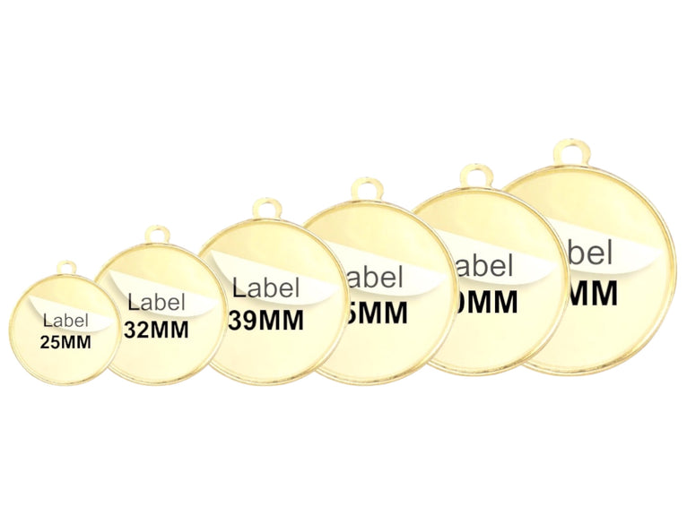 Bedrukt Tekstlabel voor Medailles - TPM25