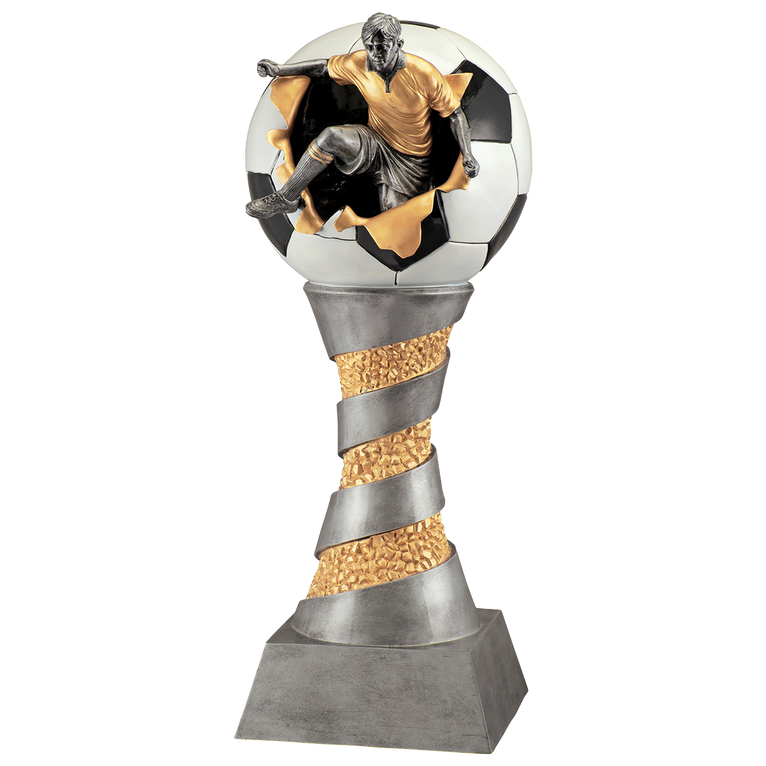 Mega Voetbaltrofee - FG100 - Zilver / Goud