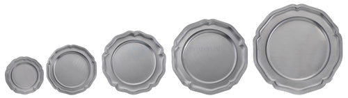 Metalen Wandbord - 14-32 cm - D351-D355 - Zilver