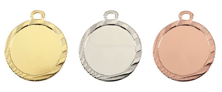 Mini Kindermedaille - 32 mm - ME.070 - Goud, Zilver en Brons