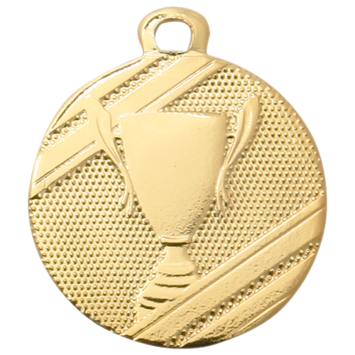 Mini Kindermedaille met Trofee - 32 mm - D106 - Goud, Zilver en Brons