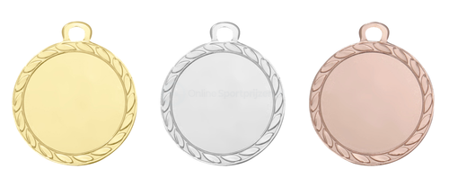 Mini Medaille Kortrijk - 32 mm - DI3206 - Goud, Zilver en Brons