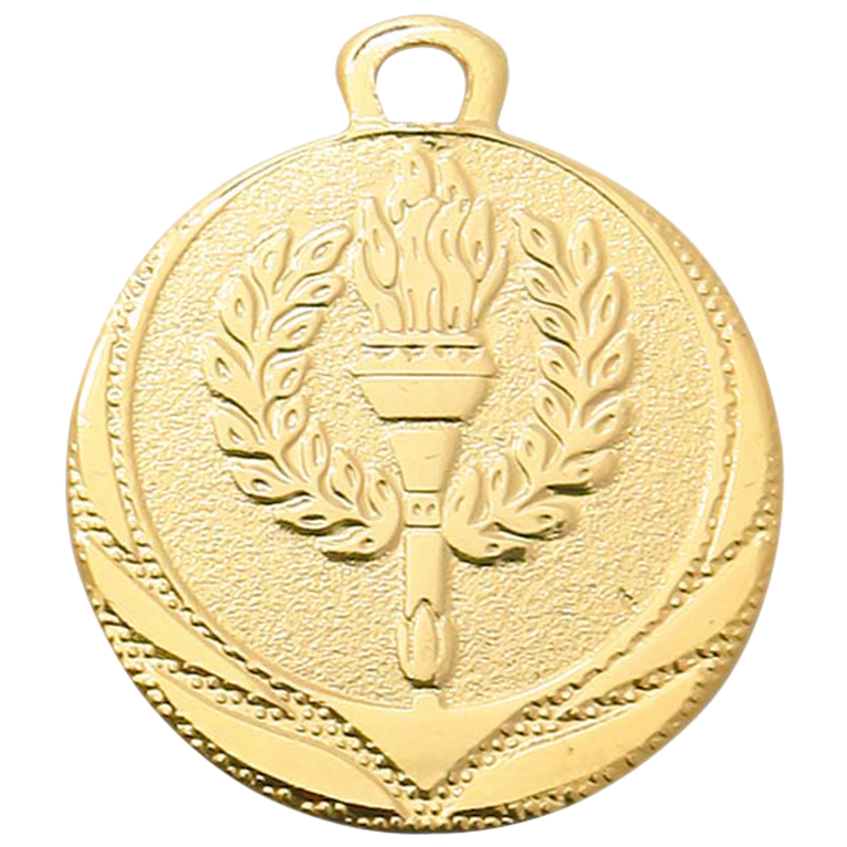 Mini Olympische Vlam Medaille - 32 mm - DI3208 - Goud, Zilver en Brons