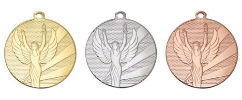 Mini Victory Medaille - 32 mm - DI3207 - Goud, Zilver en Brons