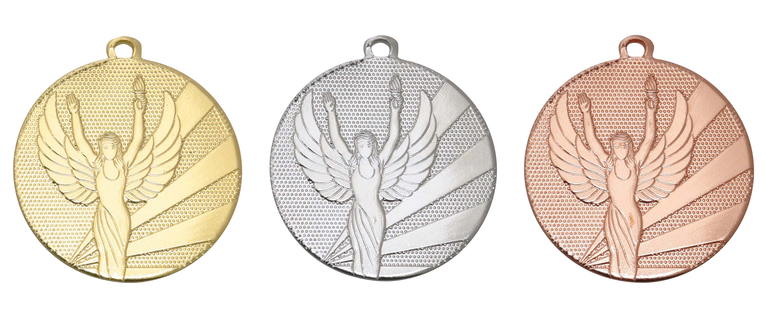 Mini Victory Medaille - 32 mm - DI3207 - Goud, Zilver en Brons