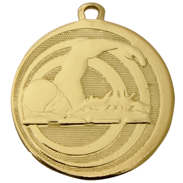 Mini Medaille Zwemmen - 32 mm - ME.094 - Goud, Zilver en Brons