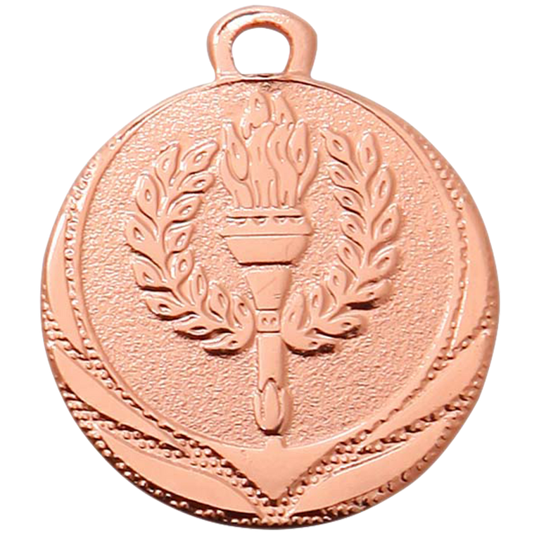 Mini Olympische Vlam Medaille - 32 mm - DI3208 - Goud, Zilver en Brons