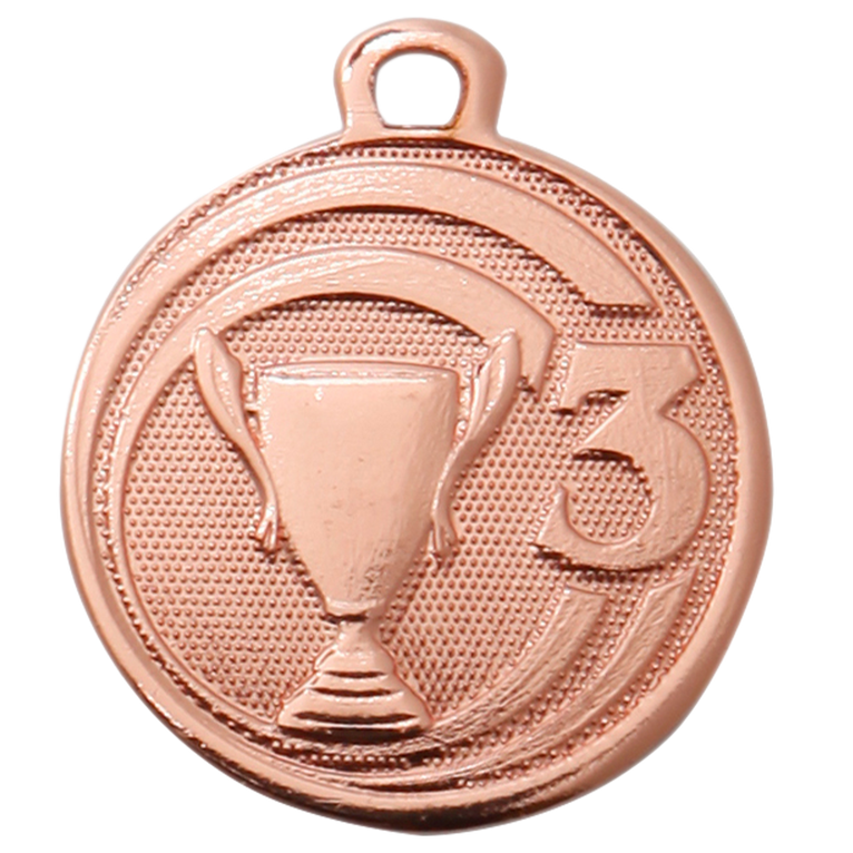 Mini Trofee Medaille - 32 mm - ME.087 - Goud, Zilver en Brons