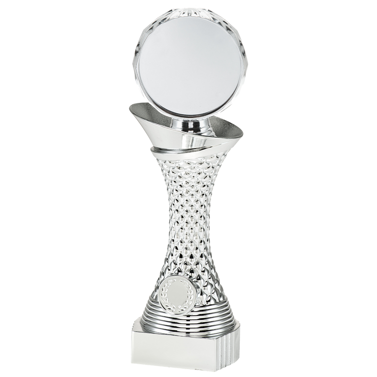 Neutrale sporttrofee met Blaze Disc personalisatie - SL1938 - Zilver