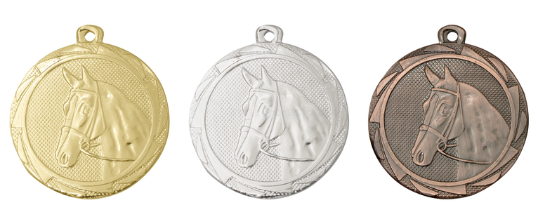 Paardensport Medaille - 45 mm - BS.ME115 - Goud, Zilver en Brons