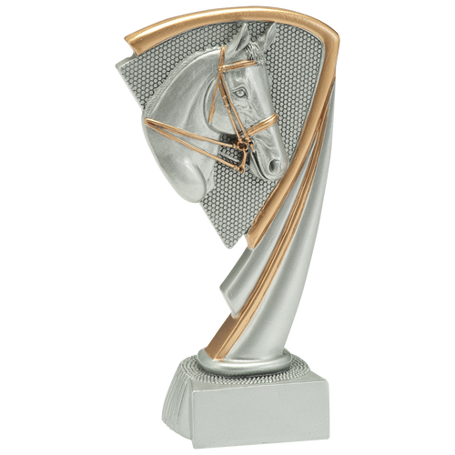 Paardensport Prijs - RE.055 - Antiek Zilver met Kleuraccent