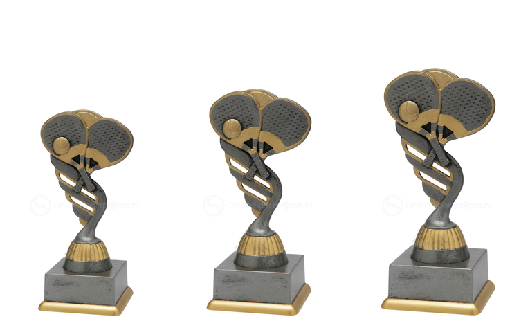 Padeltrofee - SS1833 - Antiek Zilver / Goud