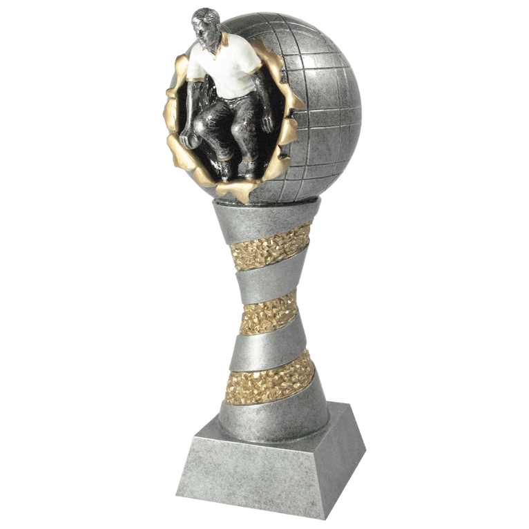 Petanque Prijs - RE.079 - Antiek Zilver met Kleuraccent