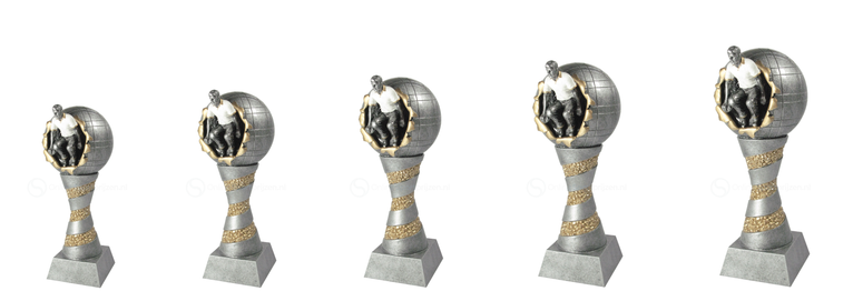 Petanque Prijs - RE.079 - Antiek Zilver met Kleuraccent