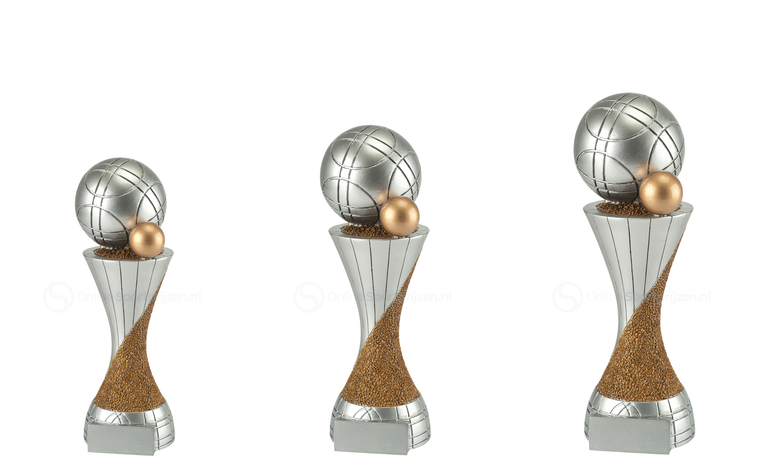 Petanque Prijs - RE.160 - Antiek Zilver / Goud