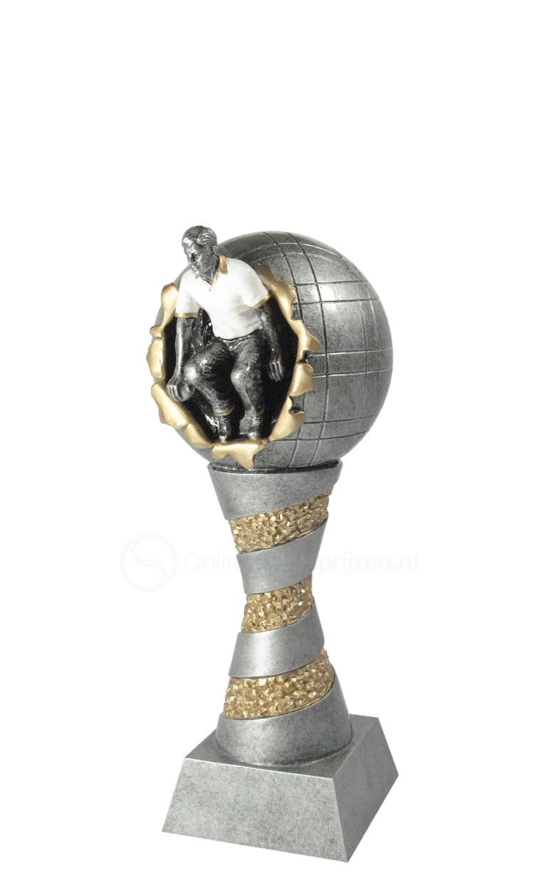 Petanque Prijs - RE.079 - Antiek Zilver met Kleuraccent
