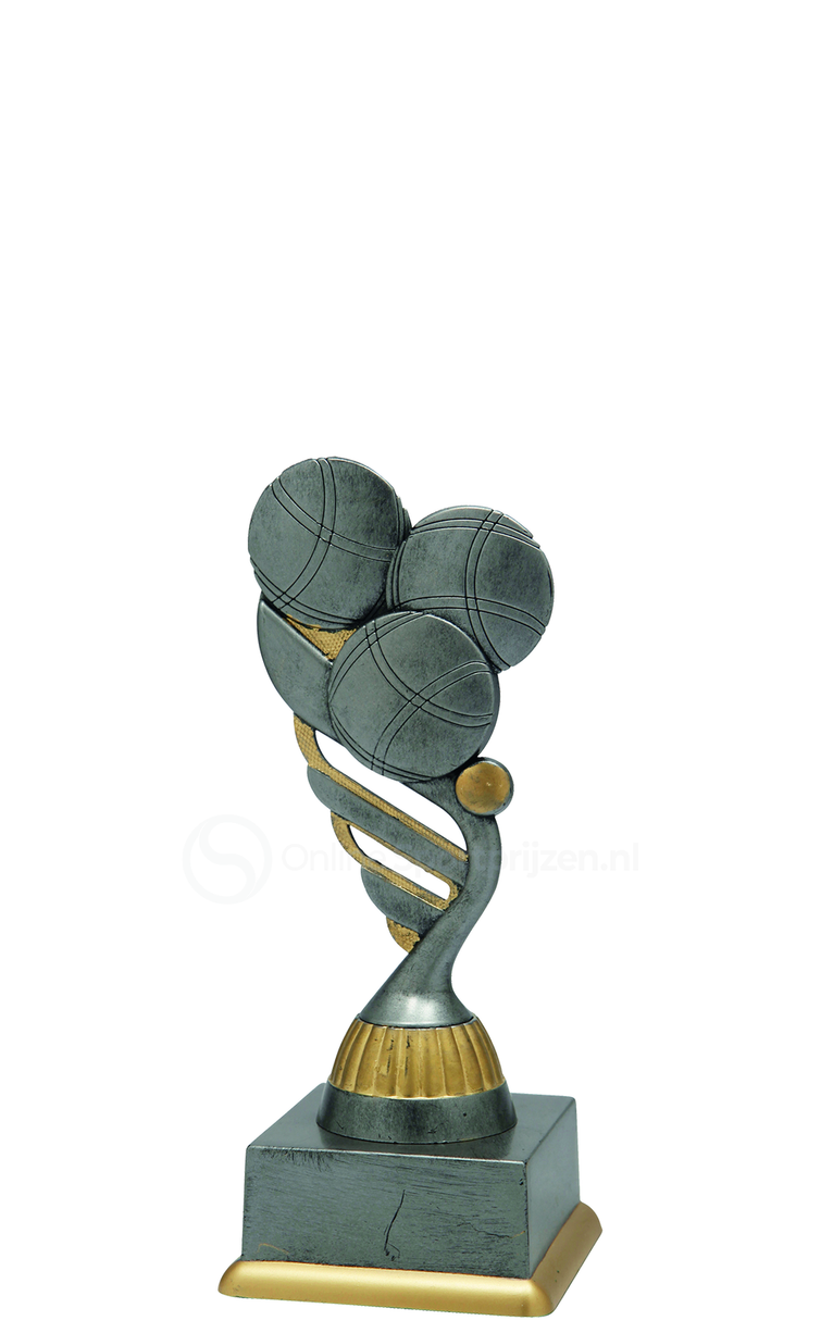 Petanquetrofee - SS1826 - Antiek Zilver / Goud