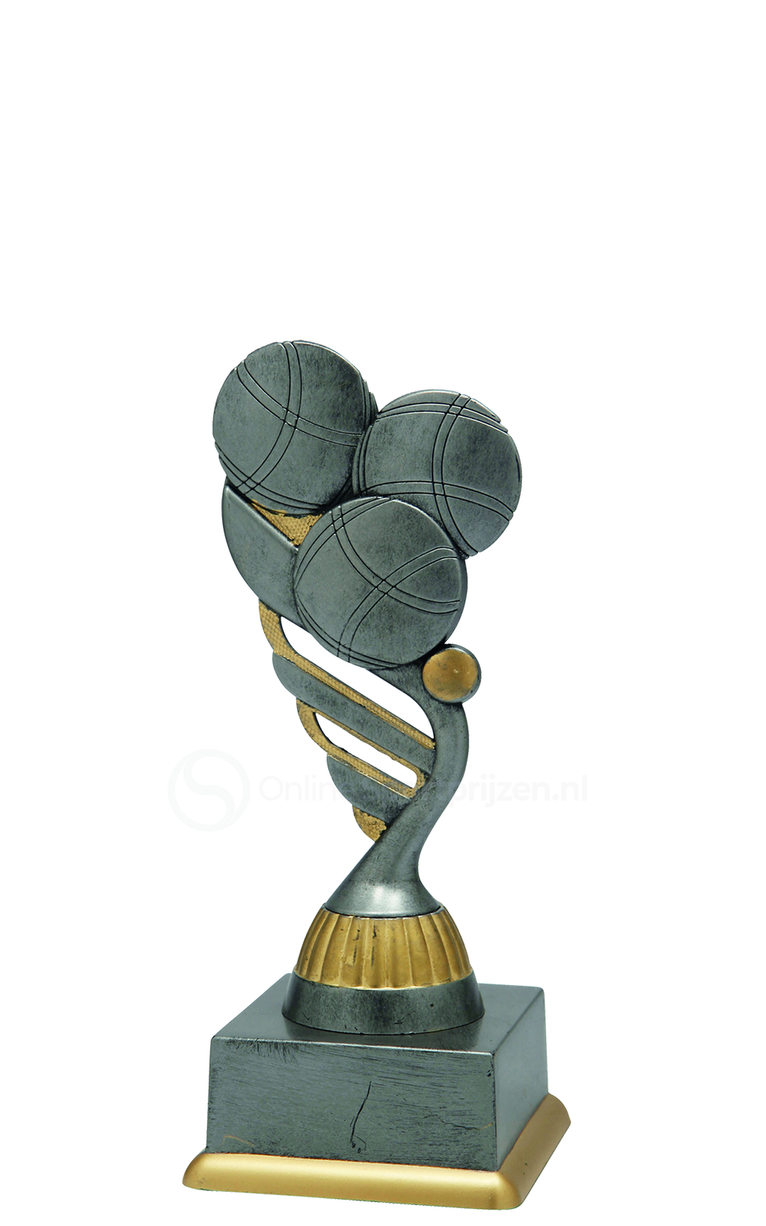 Petanquetrofee - SS1826 - Antiek Zilver / Goud