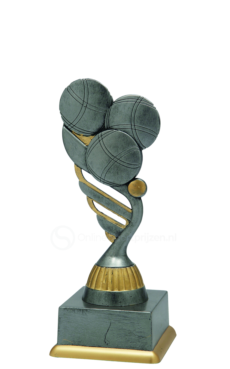 Petanquetrofee - SS1826 - Antiek Zilver / Goud