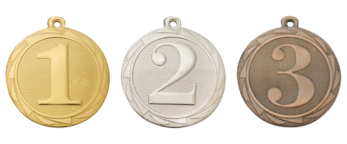 Plaatsing Medaille - 45 mm - BS.ME101-BS.ME103 - Goud, Zilver en Brons