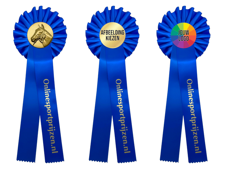 1-Rings Plaatsingsrozet Paardensport - Dierententoonstelling Rozet - R1
