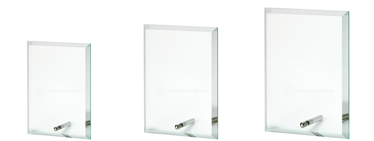 Portrait Glazen Award Geschikt voor Gravure en Full Colour Print - W301-W303