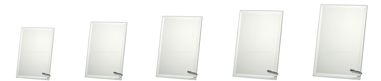 Portrait en Landscape Glazen Award Geschikt voor Gravure en Full Colour Print - W201-W205