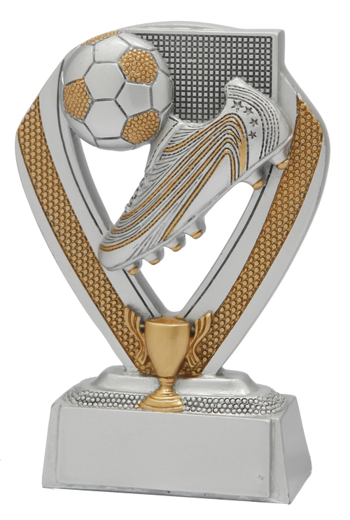 Voetbal Prijs - RE.044 - Antiek Zilver / Goud