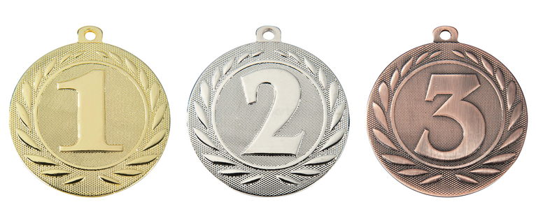 Ranking Medaille - 50 mm - DI5000.DEF - Goud, Zilver en Brons
