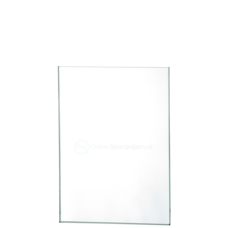 Rechthoekige Glazen Award Geschikt voor Gravure en Full Colour Print - W711-W713