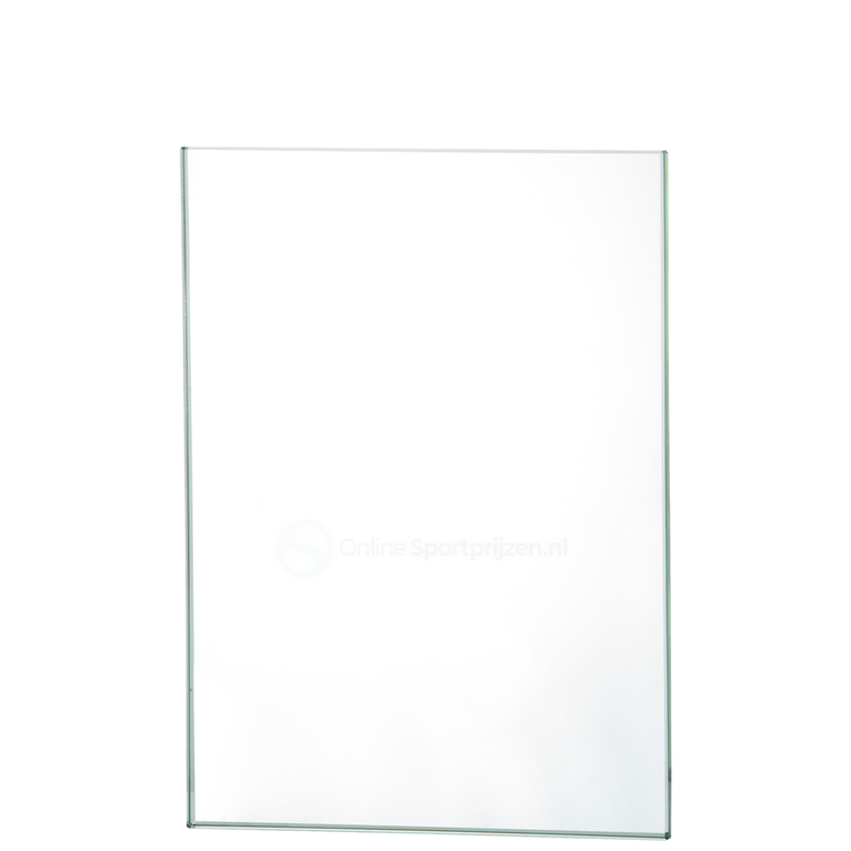 Rechthoekige Glazen Award Geschikt voor Gravure en Full Colour Print - W711-W713