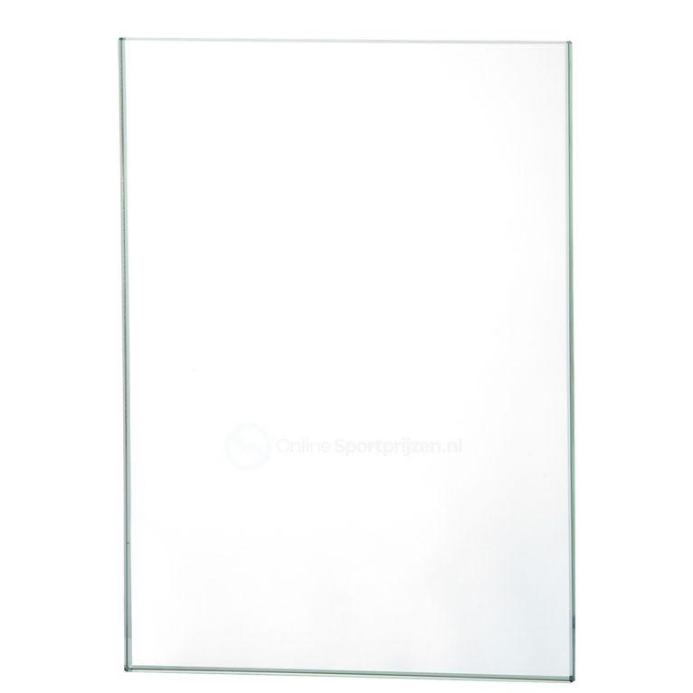 Rechthoekige Glazen Award Geschikt voor Gravure en Full Colour Print - W711-W713