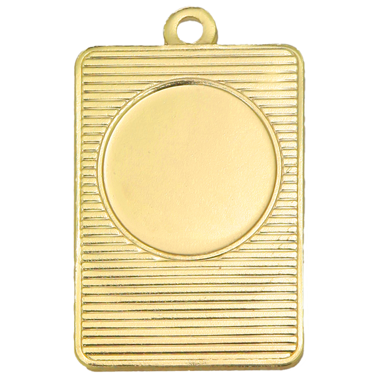 Rechthoekige Medaille - 50 mm - D119 - Goud, Zilver en Brons